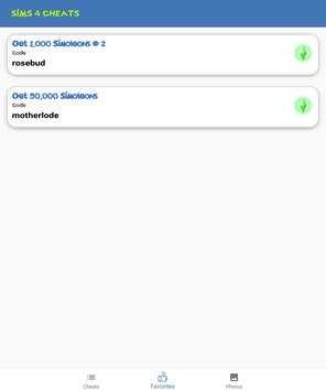 Sims 4 Cheats screenshot 11