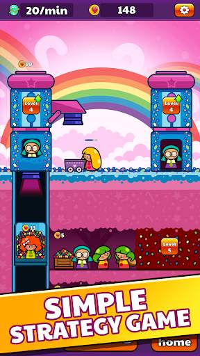 Candy Mine Idle Clicker: Crafting Game for Girls screenshot 1