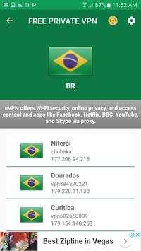 Free VPN - Brazil VPN Unlimited Security Proxy VPN screenshot 2