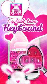 Pink Love Keyboard Themes screenshot 5