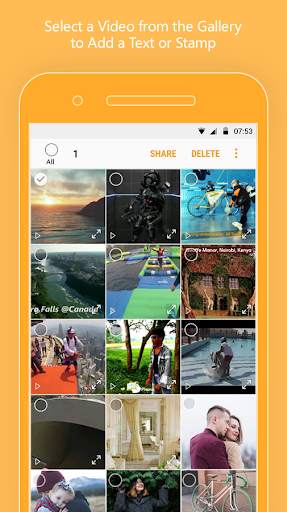Video stamp: GPS, Timestamp, Logo video watermark screenshot 1