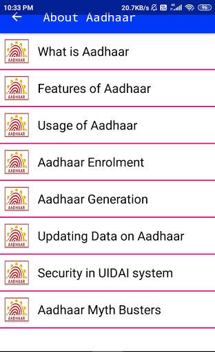 Aadhaar Card App 2021: Status, Download, Update screenshot 3