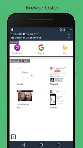 Crocodile Browser: Browse Faster screenshot 4