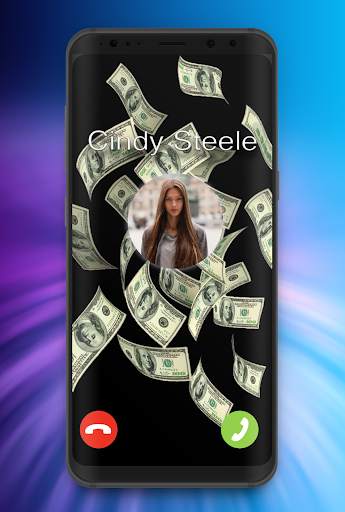 Raining Money Incoming Call Screen screenshot 1
