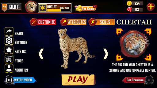 Wild Cheetah Simulator Games screenshot 6