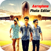 Aeroplane Photo Editor : Frame, Sticker أيقونة
