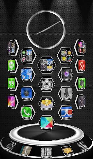 Next Launcher Theme Titanium screenshot 5
