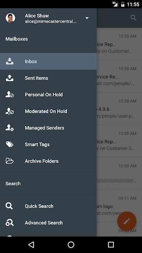 Mimecast Mobile screenshot 1