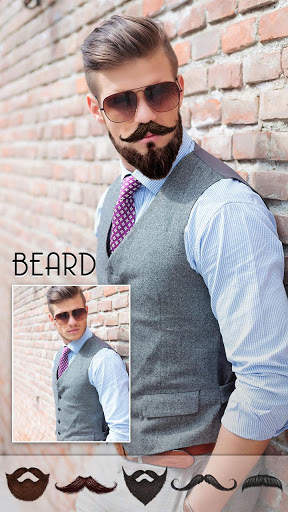 Macho - Men Photo Editor ,Beard & Hair styles screenshot 1