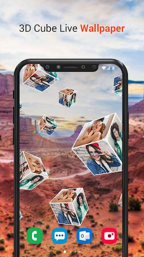 Photo 3D Cube Live Wallpaper screenshot 2