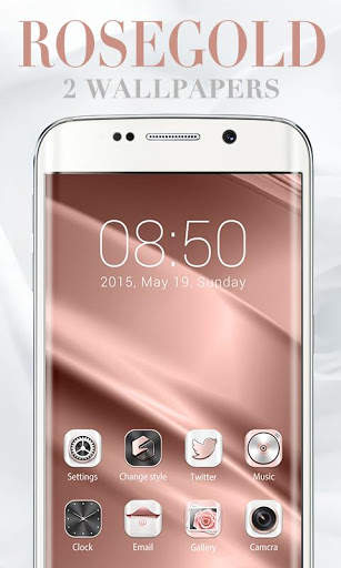 Rosegold GO Launcher Theme screenshot 1