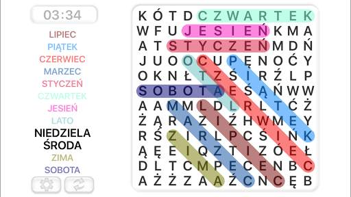 Szukanie słów. Polski screenshot 1