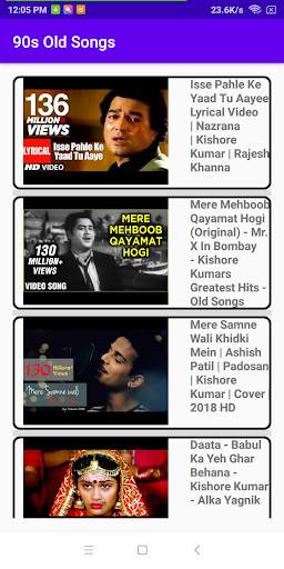 90 Music Videos : Old Hindi songs screenshot 6
