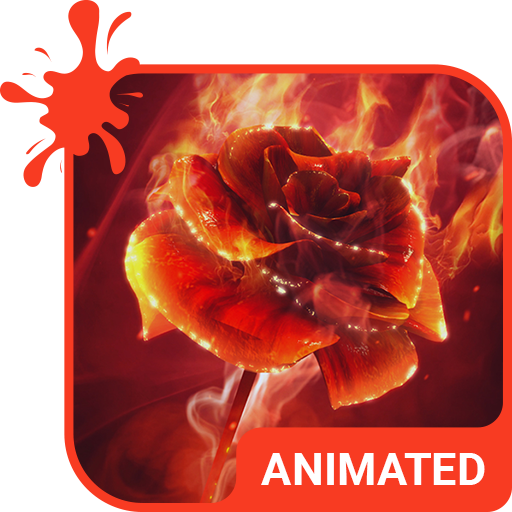 Burning Rose Keyboard Theme icon