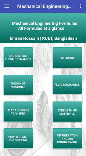 Mechanical Engineering Formulas screenshot 1