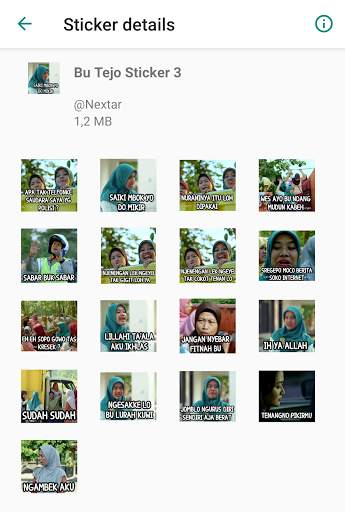 Bu Tejo Tilik - WAStickerApps screenshot 4