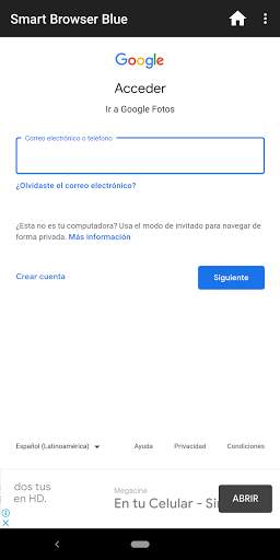 Smart Browser Blue screenshot 2