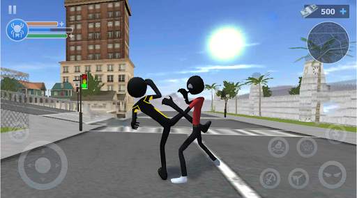 Spider Stickman Rope: Vegas Crime City Hero screenshot 6