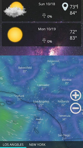 Weather forecast clock widget screenshot 4