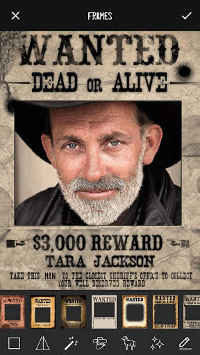 Wanted Poster Photo Frames Maker screenshot 1
