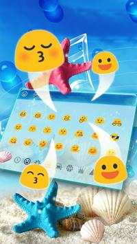 Summer Beach shell Keyboard Theme screenshot 2