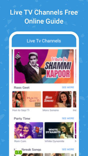Live TV Channels Free Online Guide screenshot 1