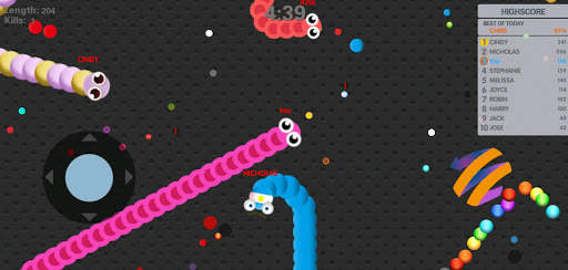 Snake io Worm Zone io Snake crawl game screenshot 4