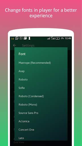 Dunda MX - Music Player and Instant Lyrics 6 تصوير الشاشة