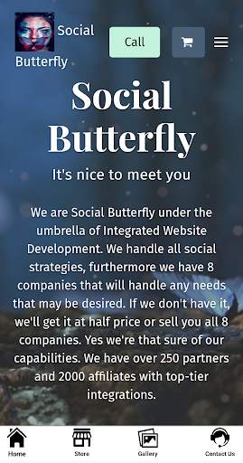 Social Butterfly App screenshot 1