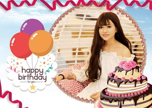 Birthday Wishes  - bday photo frame with name screenshot 1