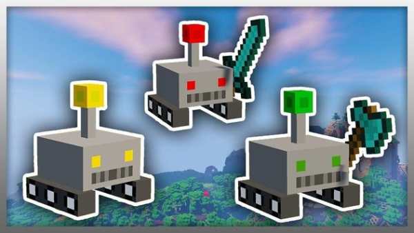 Tiny Robot Pets Mod for Minecraft screenshot 1