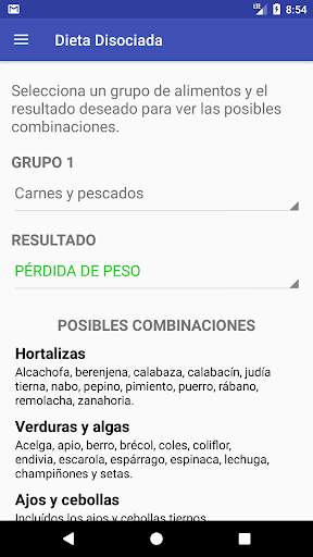 Dieta Disociada App screenshot 2