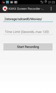 KitKat Screen Recorder स्क्रीनशॉट 1