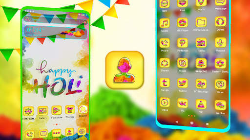 Holi Theme Launcher screenshot 4