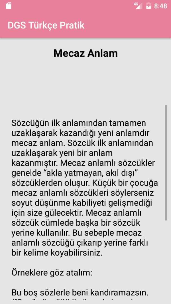 DGS Türkçe Pratik screenshot 3