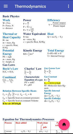 Mechanical Engineering Formulas screenshot 2