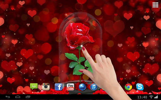 Valentine Love Rose Live Wallpaper screenshot 4