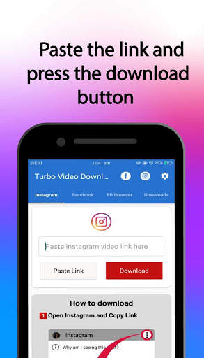 Turbo Video Downloader for Facebook and Instagram screenshot 2