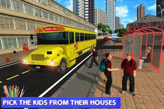 High School Bus Simulator: City Bus Driving screenshot 1