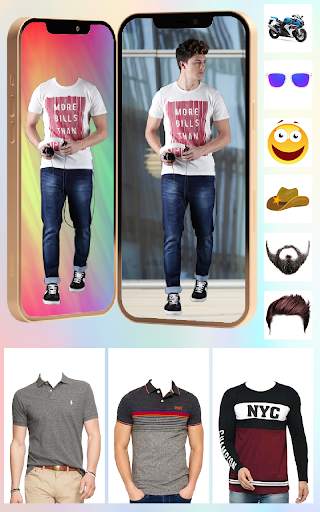 Men T Shirt Photo Suit Editor - Design T Shirt screenshot 4