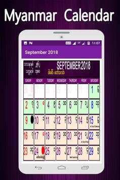 Myanmar Calendar 2018 скриншот 3