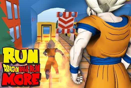 3D Goku Saiyan Dash Surfer Run скриншот 2