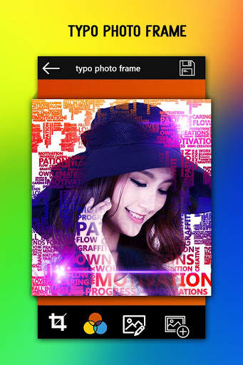 Typography Photo Frames 1 تصوير الشاشة
