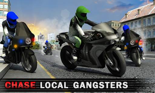 Police Bike Crime Patrol Squad: Gangster Car Chase screenshot 1