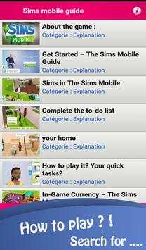 Sims mobile guide 2018 screenshot 7