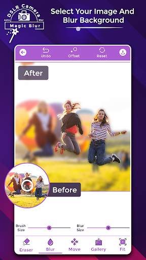 Magic Blur - Auto Blur DSLR Camera screenshot 1