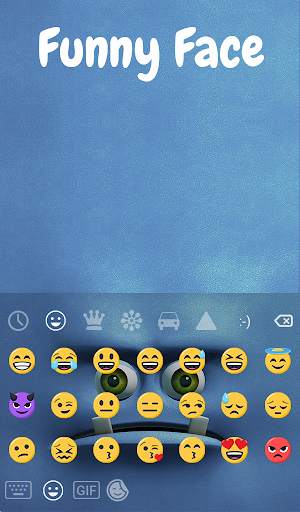Funny Face Animated Keyboard   स्क्रीनशॉट 4