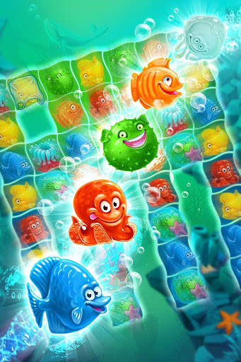 Mermaid - puzzle match-3 harta screenshot 7
