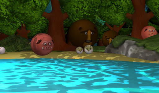 3D permainan bola screenshot 2