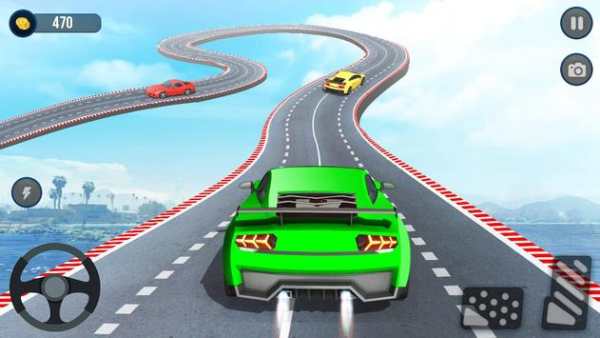 Crazy Car driving Stunts: Sky Tracks screenshot 6